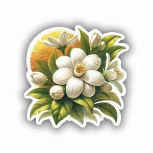 Orange Blossom Florida  Sticker (Peel N' Stick)