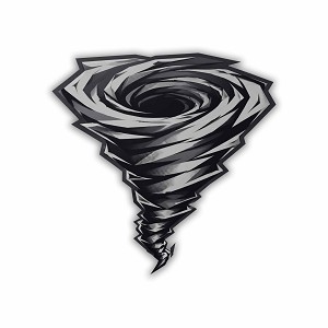Abstract Tornado  Precision Cut Decal