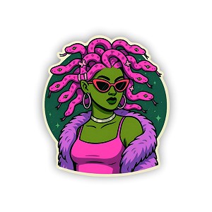 Medusa Gorgon Y2K Star Influencer  Precision Cut Decal