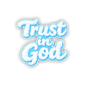 Trust in God Compass  Precision Cut Decal