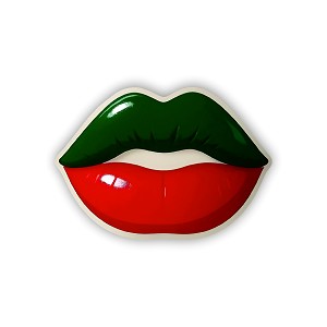 Yucatán State Flag Colorful Lips YUC Mexico  Precision Cut Decal