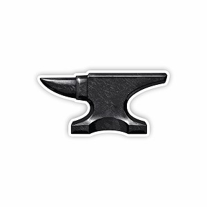Heavy Anvil Silhouette Precision Cut Decal