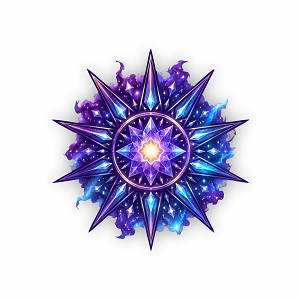 Cosmic Guardian Emblem Sticker Fantasy Badge Precision Cut Decal