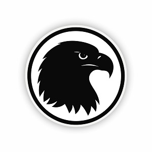 Bald Eagle Silhouette  Precision Cut Decal