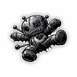 Bold Voodoo Doll  Precision Cut Decal