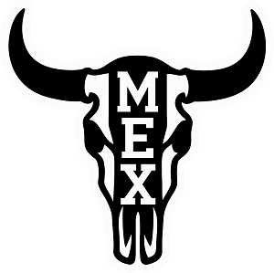 Texas Longhorn Bull Skull Precision Cut Decal