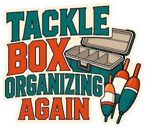 Tackle Box Organizing Again Precision Cut Decal