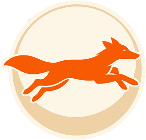Minimal Fox Silhouette Jumping  Precision Cut Decal