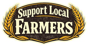 Support Local Farmers  Precision Cut Decal