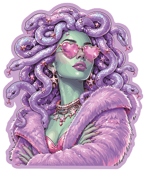 Fashion Diva Medusa  Precision Cut Decal