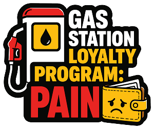 Gas Station Loyalty Program  Precision Cut Decal