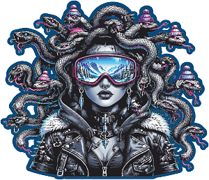 Punk Winter Medusa Precision Cut Decal