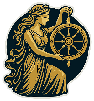Fortuna Roman Goddess  Precision Cut Decal