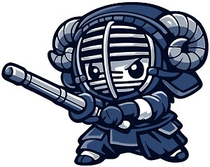 Chibi RAM Kendo Warrior  Precision Cut Decal