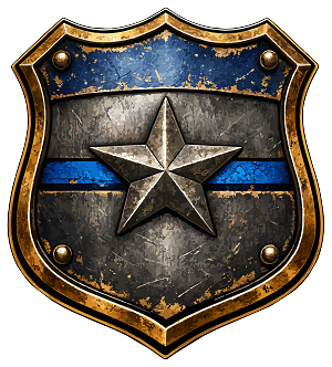 Retired Law Enforcement Badge Precision Cut Decal