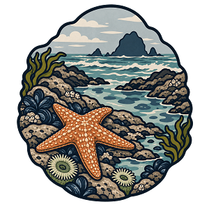 Vintage Starfish  Precision Cut Decal