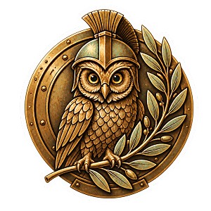 Spartan Owl Warrior Precision Cut Decal 