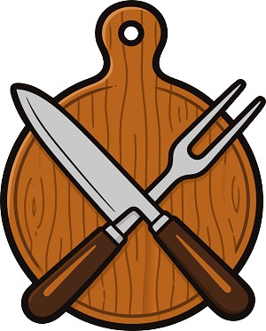 BBQ Cutting Board Precision Cut Decal