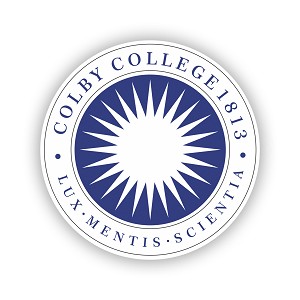 Colby College  Round Precision Cut Decal