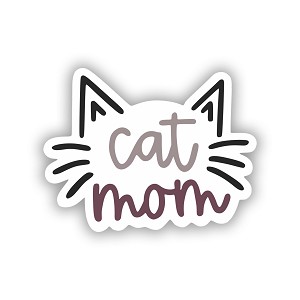 Minimalist Cat Mom  Precision Cut Decal
