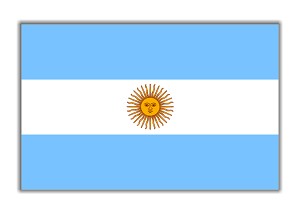 Argentina Flag Precision Cut Decal