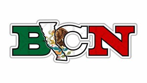 BCN Baja California Mexico  Precision Cut Decal