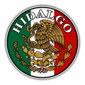 Hidalgo Mexico Round Precision Cut Decal