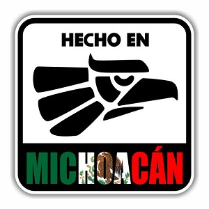 Hecho en Michoacan Mexico Precision Cut Decal