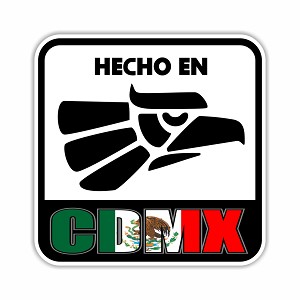 Hecho en CDMX Mexico  Mexico City (2) Precision Cut Decal