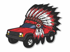 Jeep Cherokee Chief Hat Precision Cut Decal