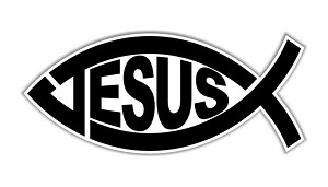 Jesus Fish Precision Cut Decal