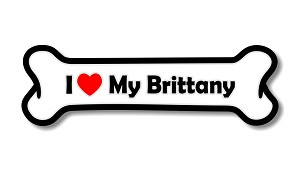 I Love My Brittany  Precision Cut Decal 