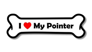 I Love My Pointer  Precision Cut Decal