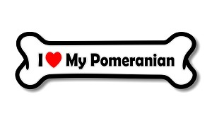 I Love My Pomeranian  Precision Cut Decal