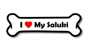 I Love My Saluki  Precision Cut Decal
