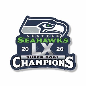 Seattle Seahawks  2026 Super Bowl Champions Sticker (Peel N' Stick)