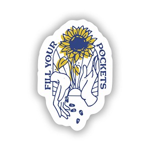 Fill Your Pockets Ukraine  Sticker (Peel N'Stick)