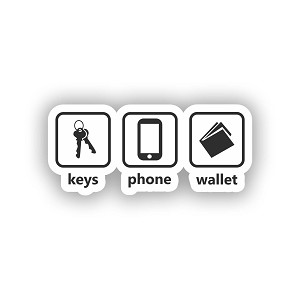 Keys Phone Wallet   STICKER (Peel N' Stick)