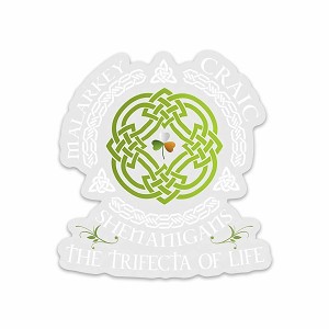 Malarkey Sarcasm Shenanigans The Trifecta of Life  Sticker (Peel N' Stick)