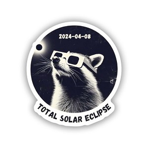 Total solar eclipse 2024  Sticker (Peel N'Stick)