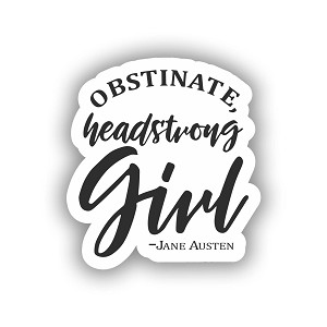 Obstinate Head Strong Girl Sticker (Peel N'Stick)