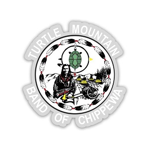 Turtle Mountain Band of Chippewa  Sticker (Peel N'Stick)
