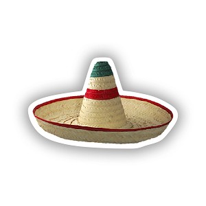Mexican Sombrero  Sticker (Peel N'Stick)