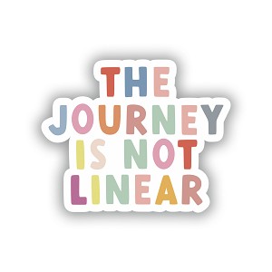The Journey is Not Linear  Sticker (Peel N'Stick)