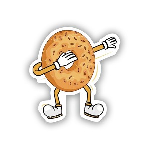 Bagel Dabbing  Sticker (Peel N'Stick)