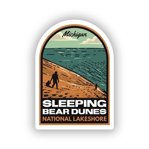 Sleeping Bear Dunes National Lakeshore Michigan  Sticker (Peel N'Stick)