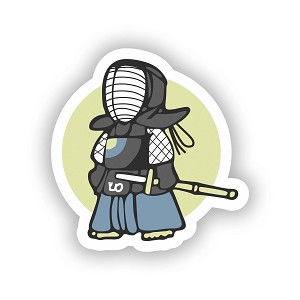 Kendo  Sticker (Peel N'Stick)