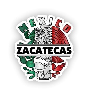 Zacatecas Mexico Eagle Sticker (Peel N'Stick)