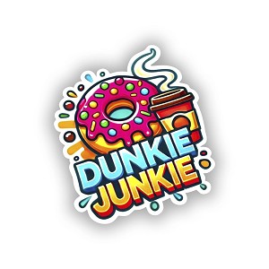 Dunkie Junkie  Sticker (Peel N'Stick)