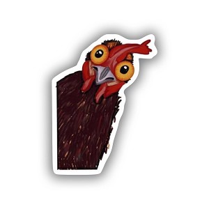 Peeking Rooster  Sticker (Peel N'Stick)